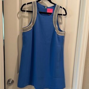 Lilly Pulitzer Blue Amayah Soft Shift Dress Size 12